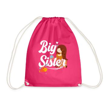 Grande sœur Big Sis - Sac de sport léger - fuchsia - Devant