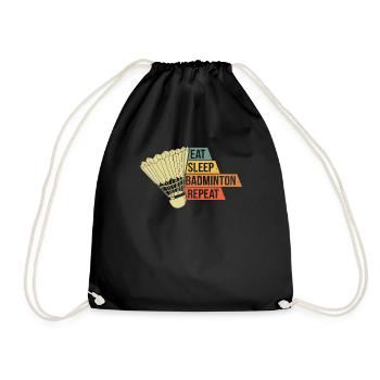 Badminton Rétro Vintage - Sac de sport léger - noir - Devant