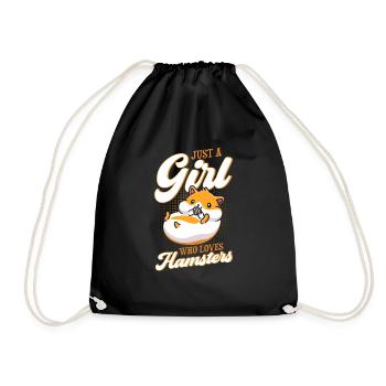 Just A Girl Who Loves Hamsters Hamsters Cadeau - Sac de sport léger - noir - Devant