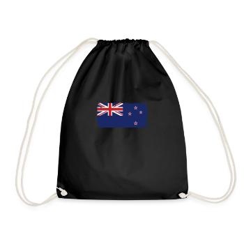 New Zealand Heartbeat Flag Vintage New Zealand - Sac de sport léger - noir - Devant