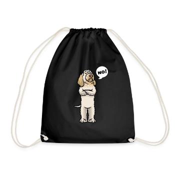 Spinone italiano Hund - Turnbeutel - Schwarz - Vorne