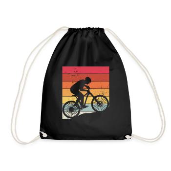 MTB Kleidung Kinder, Erwachsene MTB Geschenk Mount - Turnbeutel - Schwarz - Vorne