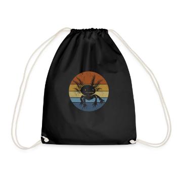 Axolotl Axolotls Salamandre Animal de compagnie - Sac de sport léger - noir - Devant