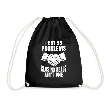 Broker - Drawstring Bag - black - Front