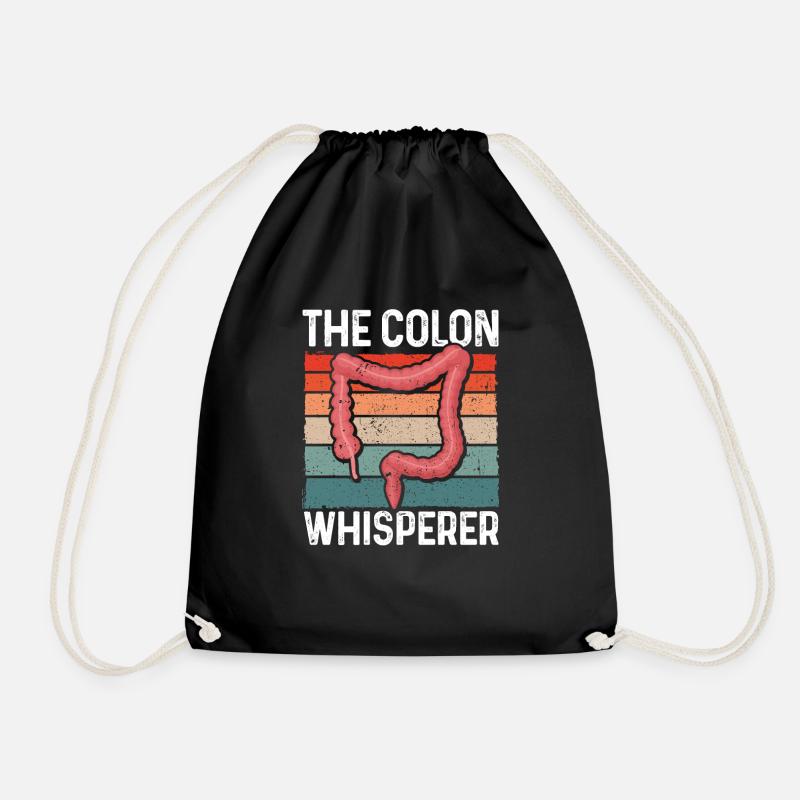 Gastroenterologist Proctologist Colon Whisperer - Turnbeutel - Schwarz