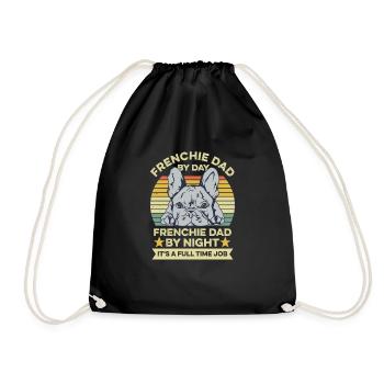 Français Bulldog Design pour votre Frenchie - Sac de sport léger - noir - Devant