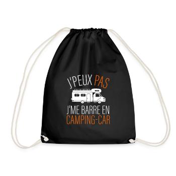 j peux pas j me barre en camping car - Sac de sport léger - noir - Devant