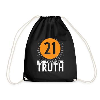 Funny Math Math Nerd Gift Sayings - Drawstring Bag - black - Front