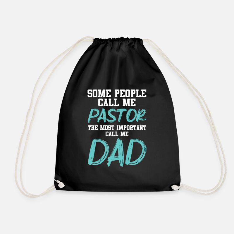 Certains m’appellent pasteur le père important - Sac de sport léger - noir