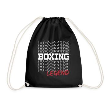 Boxing Legend - Boxing Boxer Boxing Martial Arts - Drawstring Bag - black - Front