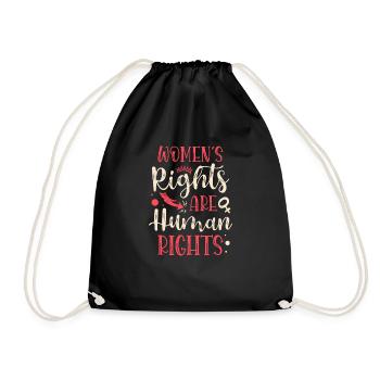 Feminism Design for a Feminist - Drawstring Bag - black - Front