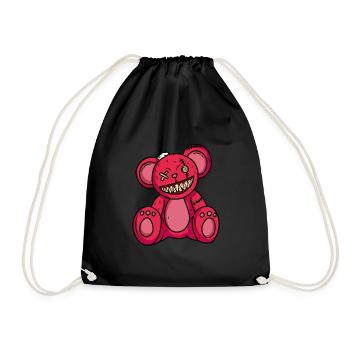 Horreur Teddy Bear Bloody Halloween - Sac de sport léger - noir - Devant