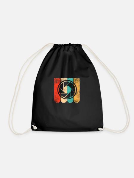 Photographer Photography Photography Colorful - Drawstring Bag - black