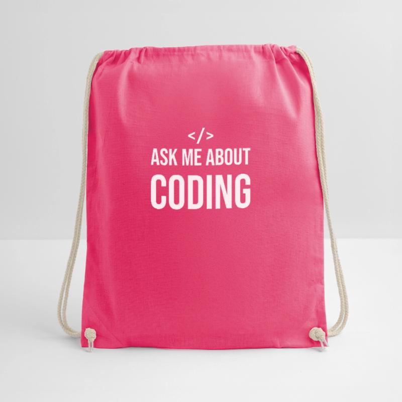 Funny programmer saying Coding Informatik IT Drawstring Bag