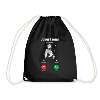 Jules César Rome Italie Empire romain - Sac de sport léger - noir - Devant