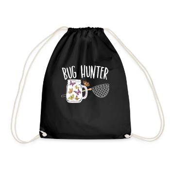Bug Hunter Entomology Insect Catching - Drawstring Bag - black - Front