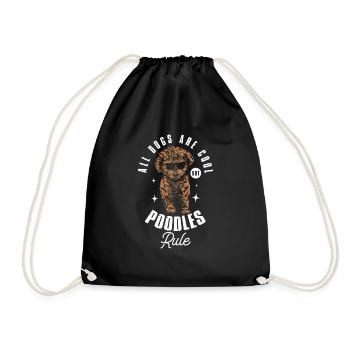 Poodle Design for a Poodle Lovers - Turnbeutel - Schwarz - Vorne