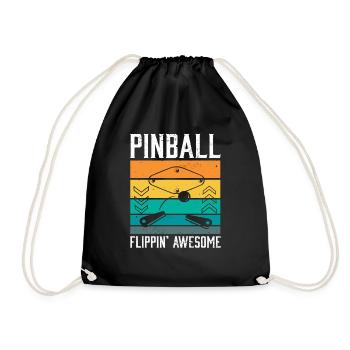 Jeu de table Flipper I Pinball Flippin' Awesome - Sac de sport léger - noir - Devant