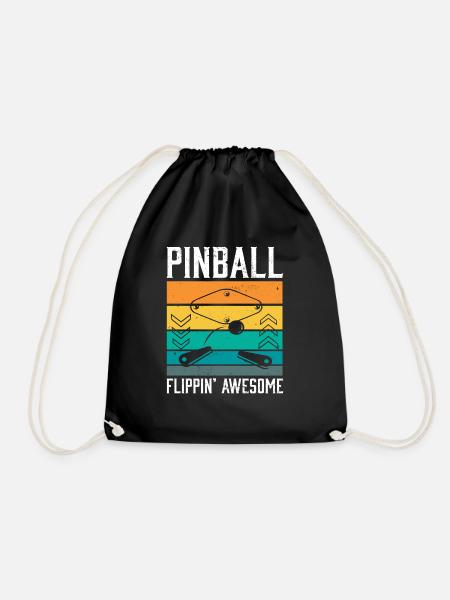 Tabletop Game Flipper I Pinball Flippin' Awesome - Turnbeutel - Schwarz