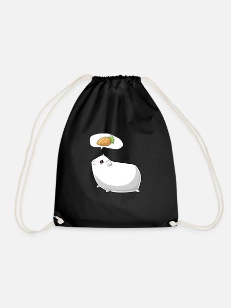 Meerschweinchen Mama Papa Lustiges - Turnbeutel - Schwarz