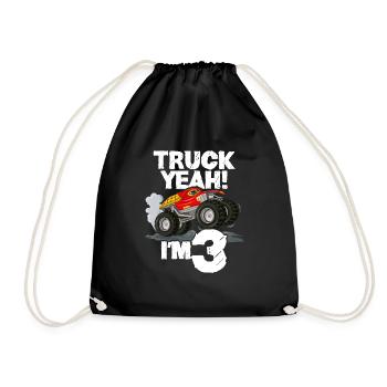 3ème anniversaire Monster Truck - Sac de sport léger - noir - Devant
