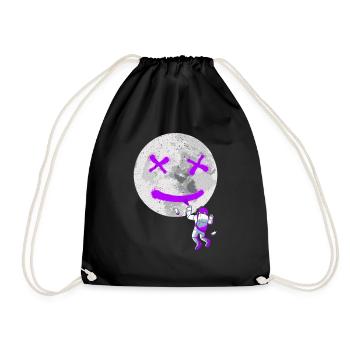 Graffiti Astronaut Street Art - Drawstring Bag - black - Front