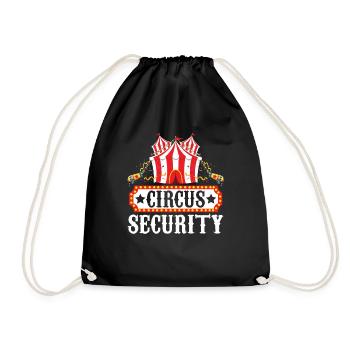 Circus Security Circus Event Carnival - Drawstring Bag - black - Front