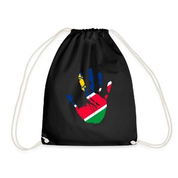 Namibia - Drawstring Bag - black - Front