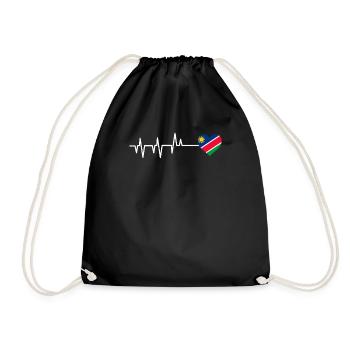 Namibia - Drawstring Bag - black - Front