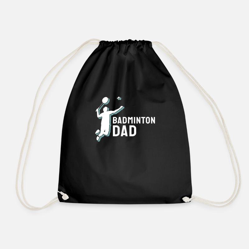 Badminton Badminton Dad - Turnbeutel - Schwarz