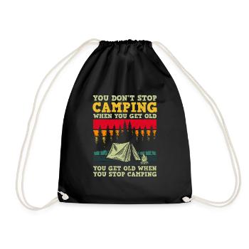 Explorez la nature Sortez des sentiers battus - Sac de sport léger - noir - Devant
