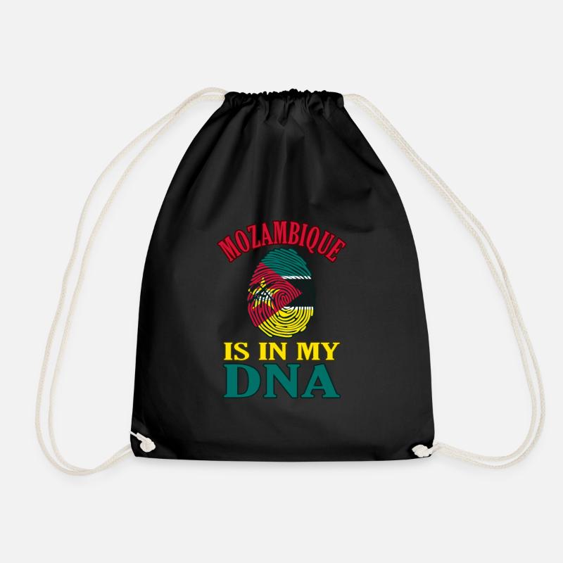 Mozambique - Drawstring Bag - black