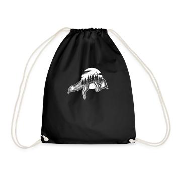 Fox I Driver Hunter Predator Hunting Motif pour - Sac de sport léger - noir - Devant