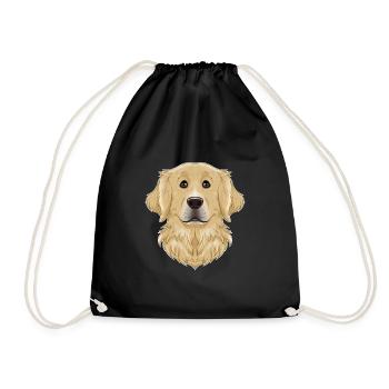 Golden Retriever Lover I Dog Lover I Golden - Turnbeutel - Schwarz - Vorne