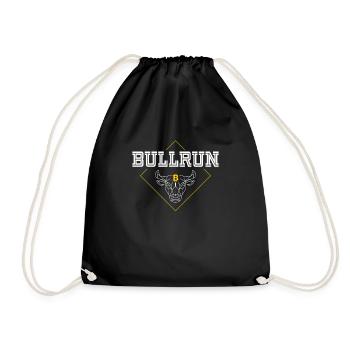 Bullrun Bitcoin Bull Market Cryptocurrency Trader - Drawstring Bag - black - Front