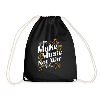 Musiciens Rock Jazz Band Musique Guitares Piano - Sac de sport léger - noir - Devant