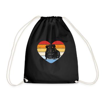 Cochons d’Inde millésimés - Sac de sport léger - noir - Devant