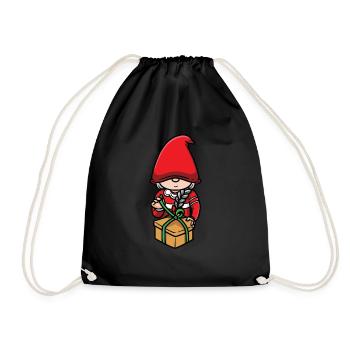 Christmas Elves Christmas Elves - Drawstring Bag - black - Front