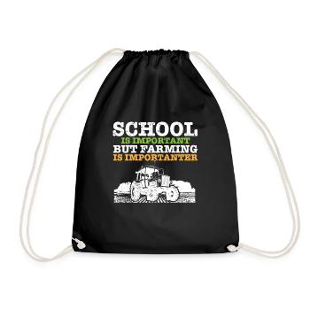 L’école d’agriculteur I est importante, mais l’agriculture - Sac de sport léger - noir - Devant