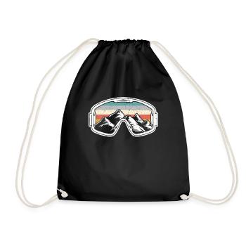 Snowboard Snowboarder Snowboard Sports d’hiver - Sac de sport léger - noir - Devant