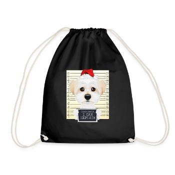Cher Père Noël, je peux expliquer Noël maltais - Sac de sport léger - noir - Devant