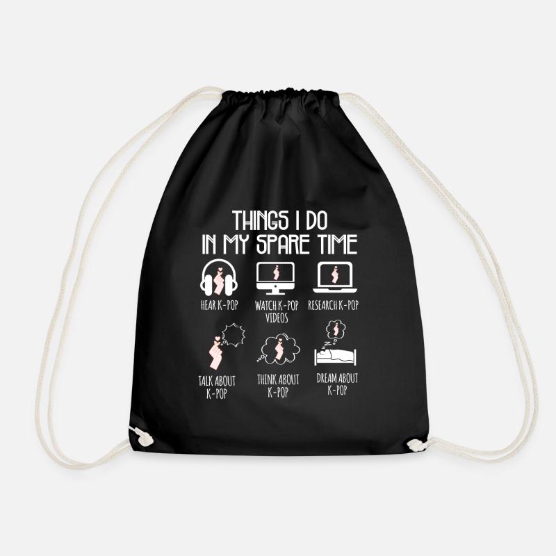 Kpop Time Libe Humor Geschenk - Turnbeutel - Schwarz