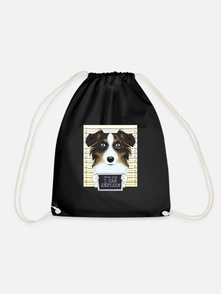 Australian Shepherd Dad I Australian Shepherd - Turnbeutel - Schwarz