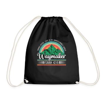 Gläubiger Christ Jesus Sohn Gottes Religion - Turnbeutel - Schwarz - Vorne