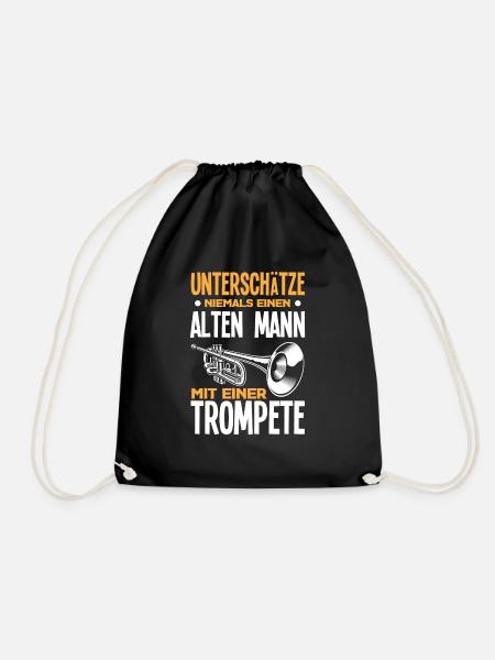 Trompete Trompeter Trompeten Spieler - Turnbeutel - Schwarz