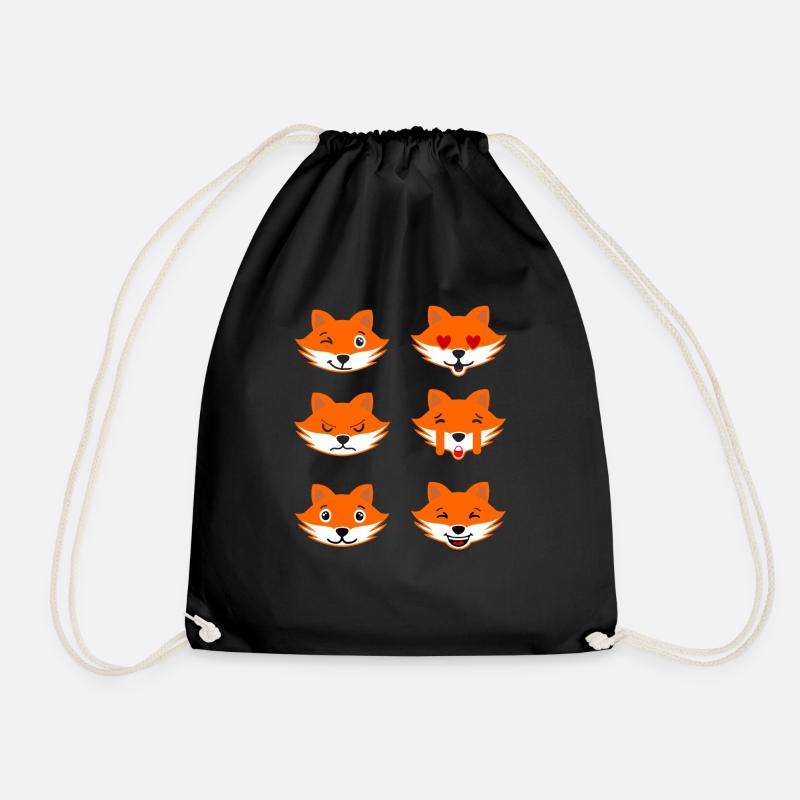 Fuchs - Turnbeutel - Schwarz