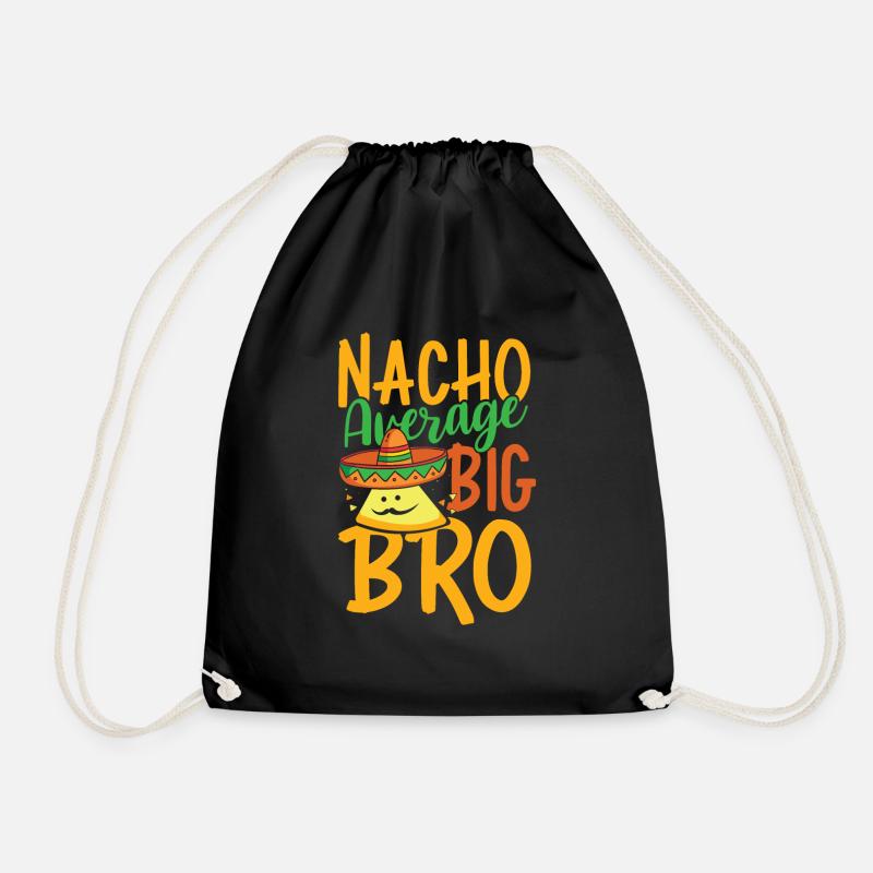 Nacho Durchschnitt Big Bro - Turnbeutel - Schwarz