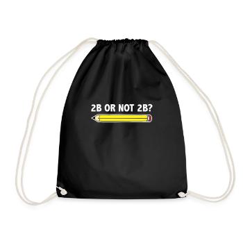Professeur pour l’école d’art 2B OU PAS 2B Être ou Ne pas être - Sac de sport léger - noir - Devant