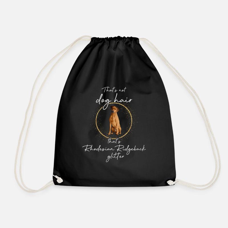 Das ist Rhodesian Ridgeback Glitzer Hund - Turnbeutel - Schwarz