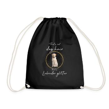 That's Labrador glitter - Turnbeutel - Schwarz - Vorne